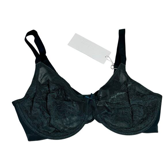 HSIA Lace Minimizer Bra Green Full Coverage Underwire Women 36D NWT - Picture 2 of 8